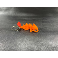 Брелок "Вогняний дракончик" 3D-друкований